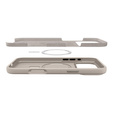 Spigen puzdro pre iPhone 17 Pro Max, Silicone Fit MagSafe, Stone