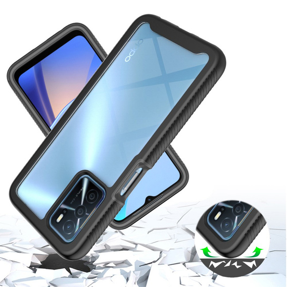 Puzdro pre Oppo A16 / A16s / A54s, Shockproof, s fóliou, modré