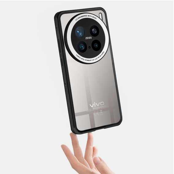 Puzdro pre Vivo X200 Pro 5G, Magnetic Dual Glass, čierne