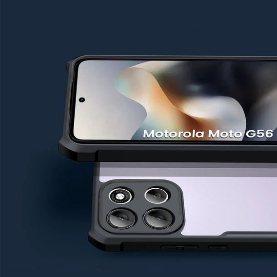 Obal na mobil pre Motorola Moto G56 5G, AntiDrop Hybrid, čierne