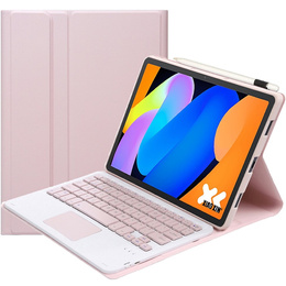 Puzdro s Bluetooth klávesnicou s dotykovou plochou pre Lenovo Idea Tab 11" 2025 TB336FU TB336ZU, ružové