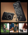 Puzdro Supcase pre iPhone 17 Pro Max, Unicorn Beetle Grip Pro Mag, čierne