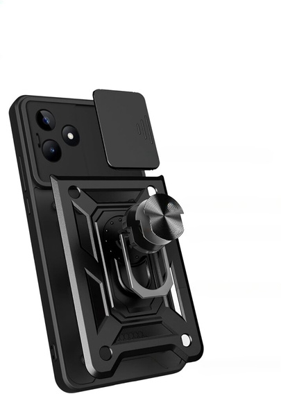 Obal na mobil pre Realme C63, CamShield Slide, čierne