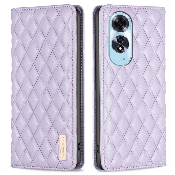 Klapkové puzdro pre Oppo A60, Wallet, BINFEN COLOR, fialové