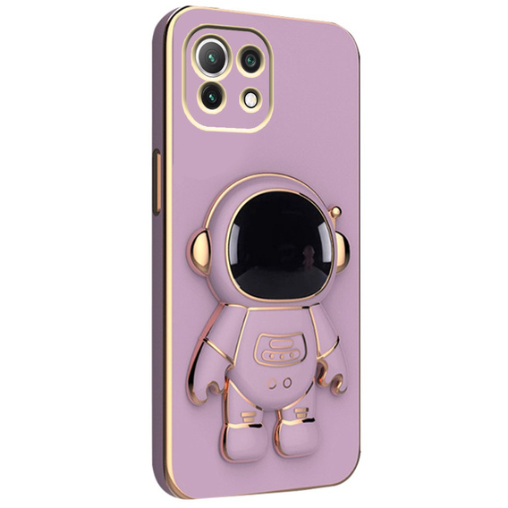 Obal na mobil pre Xiaomi Mi 11 Lite / Mi 11 Lite 5G / 11 Lite 5G NE, Astronaut, fialové