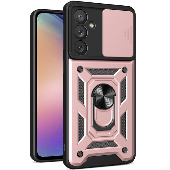 Obal na mobil pre Samsung Galaxy A54 5G, CamShield Slide, ružové
