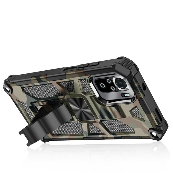 Obal na mobil pre Xiaomi Redmi Note 10/ 10S, Armor Kickstand, zelený