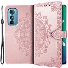 Klapkové puzdro pre Motorola Edge 30, Mandala, ružové