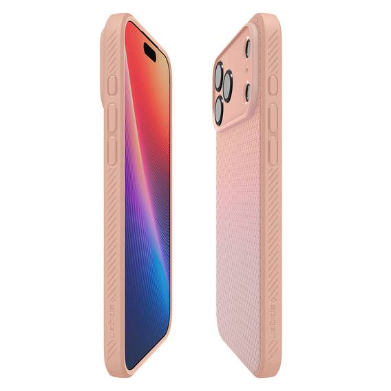 Puzdro Spigen Liquid Air pre iPhone 17 Pro Max, ružový titán