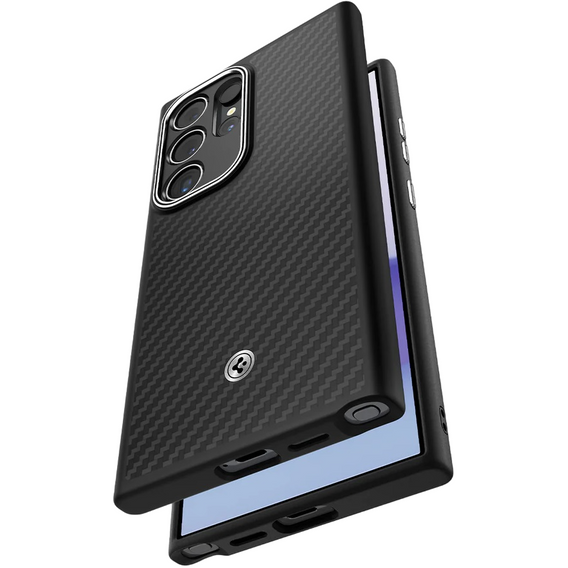 Puzdro Spigen Enzo Aramid čierne pre Samsung Galaxy S24 Ultra