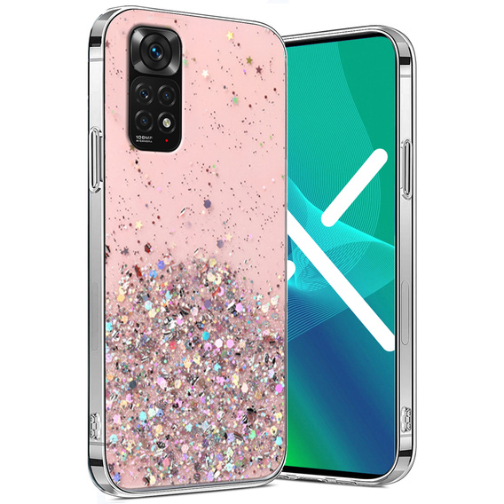 Obal na mobil pre Xiaomi Redmi Note 11/11S, Glittery, ružové