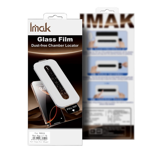 Tvrdené sklo IMAK s polohovacím rámom pre Xiaomi 17 / 17 Pro, čierne