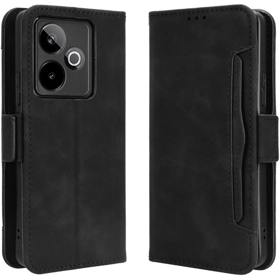 Klapkové puzdro pre Realme GT 7 / 7T, Card Slot, čierne