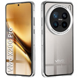 Puzdro pre Vivo X200 Pro 5G, Magnetic Dual Glass, strieborné