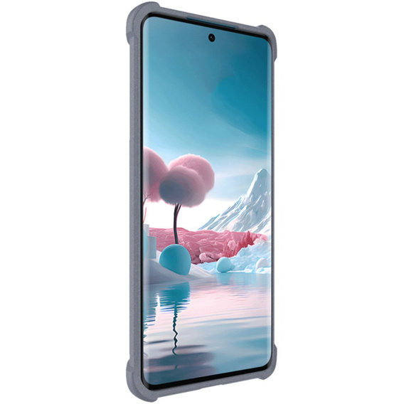 IMAK Obal na mobil pre Motorola Edge 40 Neo, Dropproof, sivé