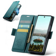 CASEME Litchi Wallet flipové puzdro pre Samsung Galaxy Z Fold7 5G
