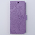Klapkové puzdro pre Motorola Moto G54 5G, Butterfly, fialové