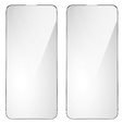2x tvrdené sklo pre iPhone 13/13 Pro, ERBORD 9H Hard Glass na displeji