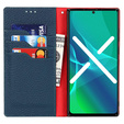 Kožené puzdro pre Samsung Galaxy S20 FE, ERBORD Grain Leather, tmavomodré