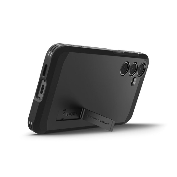 Puzdro Spigen pre Samsung Galaxy S24 FE, Tough Armor Mag MagSafe, čierne + tvrdené sklo 9H