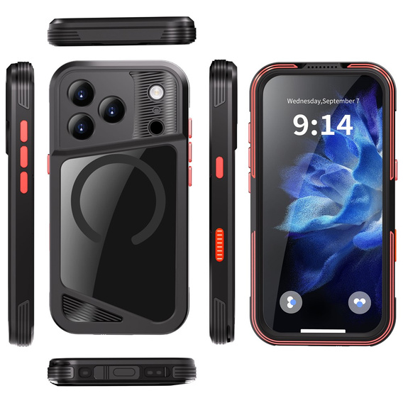 Vodotesné puzdro SHELLBOX GTM IP68 s MagSafe pre iPhone 17 Pro