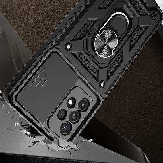 Obal na mobil pre Samsung Galaxy A13 4G, CamShield Slide, čierne