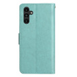 Klapkové puzdro pre Samsung Galaxy A14 4G/5G, Mandala Flower, zelený