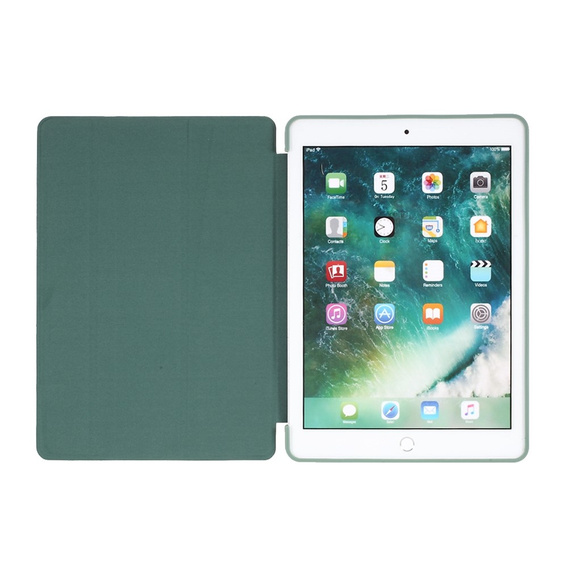 Puzdro pre iPad 7/8/9 10.2 2019/2020/2021, Smartcase, tmavozelené