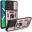 Obal na mobil pre Samsung Galaxy S21 FE, CamShield Slide, ružové rose gold