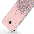 Obal na mobil pre Samsung Galaxy J4 Plus, Glittery, ružové