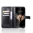 Klapkové puzdro pre Oukitel WP6, Crazy Horse Wallet, čierne