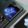 Pancierované obal na mobil pre Samsung Galaxy Z Flip5 5G, Nox Case Ring, čierne