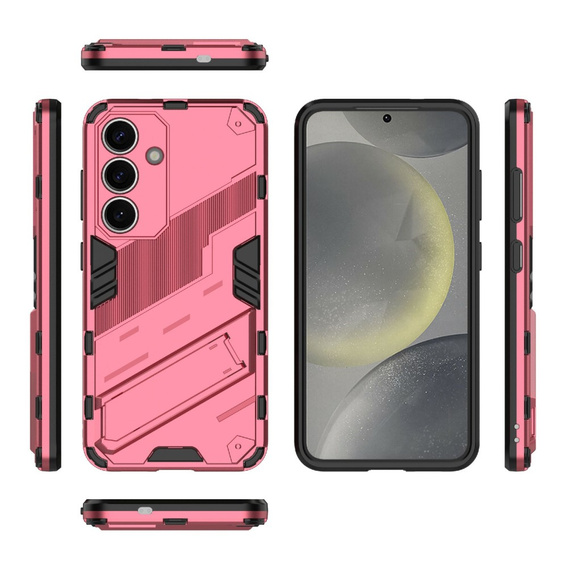 Puzdro pre Samsung Galaxy A56 5G, Military kickstand, ružové