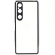 Puzdro pre Sony Xperia 1 V, Magnetic Dual Glass, strieborné
