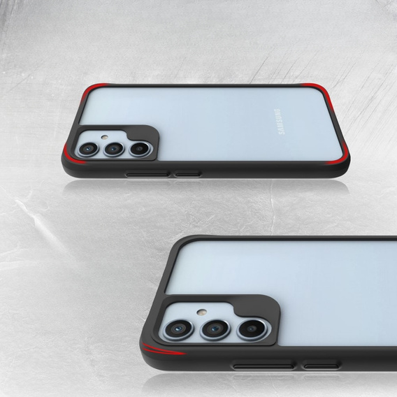 Obal na mobil pre Samsung Galaxy A34 5G, Fusion Hybrid, transparentné / čierne