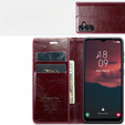 CASEME flipové puzdro pre Samsung Galaxy A34 5G, Waxy Textured, červené