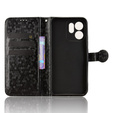 Klopové puzdro pre Oppo Reno 14F, Wallet Rhombus, čierne