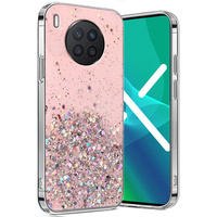 Obal na mobil pre Huawei Nova 8i, Glittery, ružové