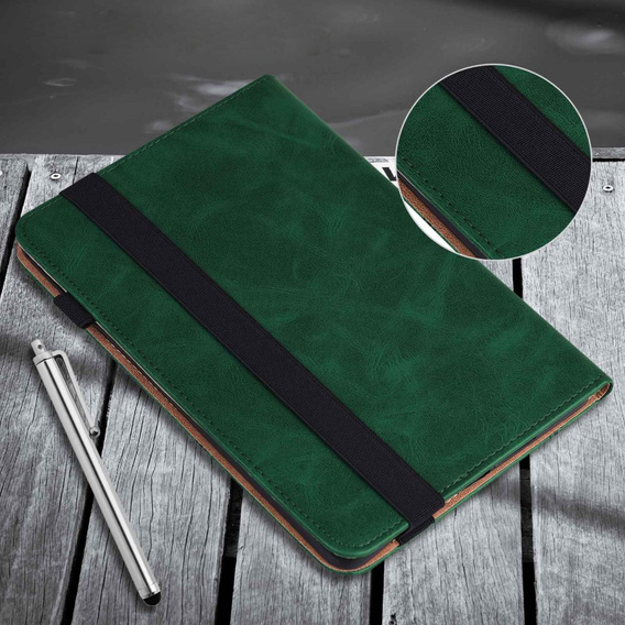 Puzdro pre Lenovo Tab M10 Plus 10.6 Gen 3 TB-125F TB-128F, Classic, s priestorom pre stylus, zelený
