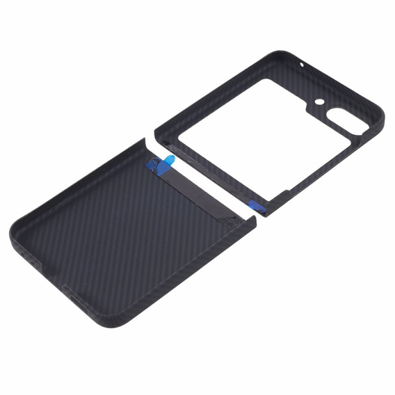 Puzdro pre Samsung Galaxy Z Flip7 FE / Z Flip6, Aramid Fiber Cover, čierne