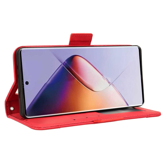 Klapkové puzdro pre Infinix Note 40 Pro Plus, Card Slot, červené
