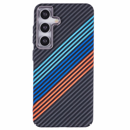 Puzdro pre Samsung Galaxy S25+ Plus, Carbon Fiber MagSafe, tmavomodré