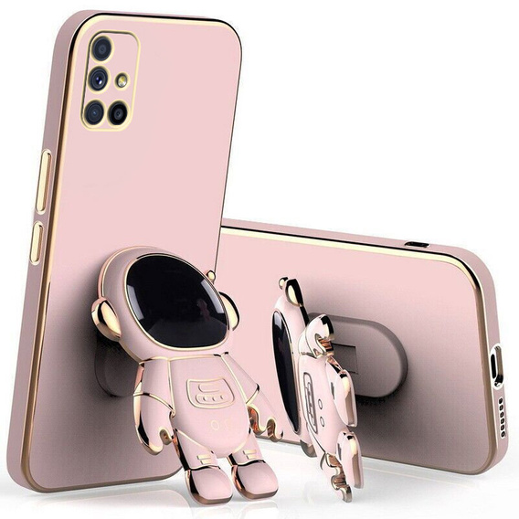 Obal na mobil pre Samsung Galaxy M51, Astronaut, ružové rose gold