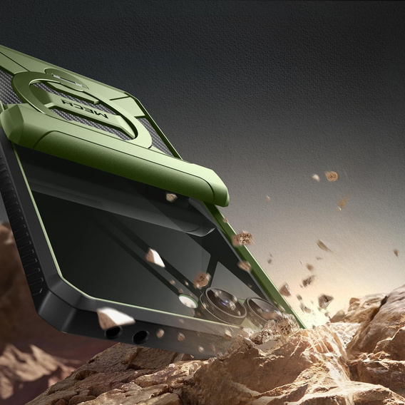 Puzdro Tongate MECH s MagSafe pre Samsung Galaxy Z Flip7 FE / Z Flip6, zelené