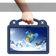 Detské puzdro pre Lenovo Tab M10 10.1 Gen 3 TB-328FU/TB-328XU, Cute Patterns, so stojanom, tmavomodré
