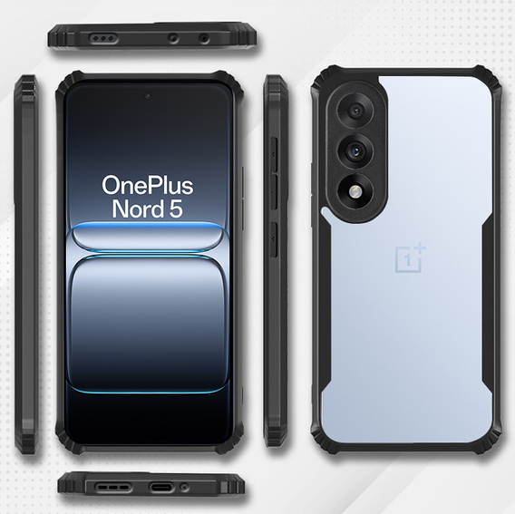 Obal na mobil pre OnePlus Nord 5, AntiDrop Hybrid, čierne