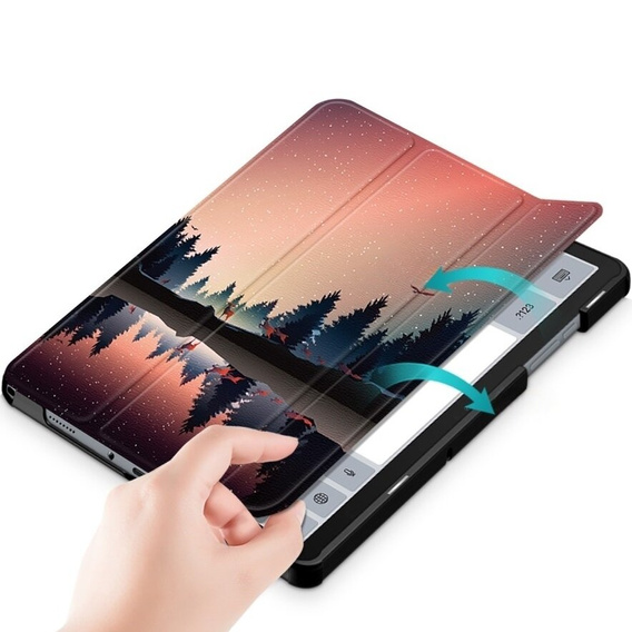 Puzdro pre Samsung Galaxy Tab A9+, Smartcase, evening landscape