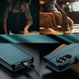 CASEME Litchi Wallet flipové puzdro pre Samsung Galaxy Z Fold7 5G