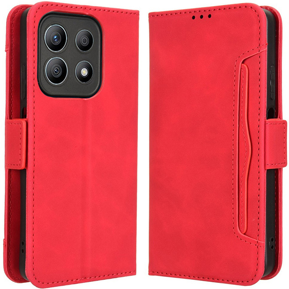 Klapkové puzdro pre Motorola Moto G56 5G, Card Slot, červené
