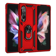 Pancierované obal na mobil pre Samsung Galaxy Z Fold3 5G, Nox Case Ring, červené